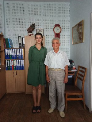 S vedoucím oddělení Abdullajevem Raitem, KIPU, Simferopol
